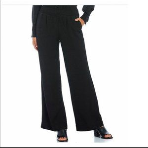 TOMMY BAHAMA Wild One Leopard Jacquard Wide Leg Pants In Black size L